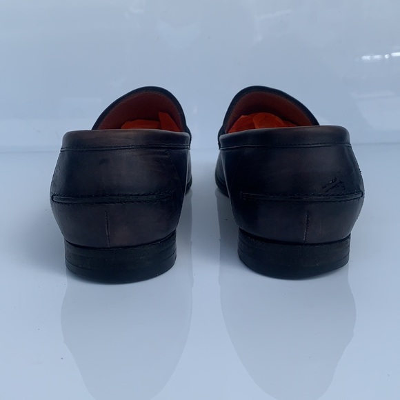 Black Leather Loafers/dress shoes by Gucci - Picture 6 of 16